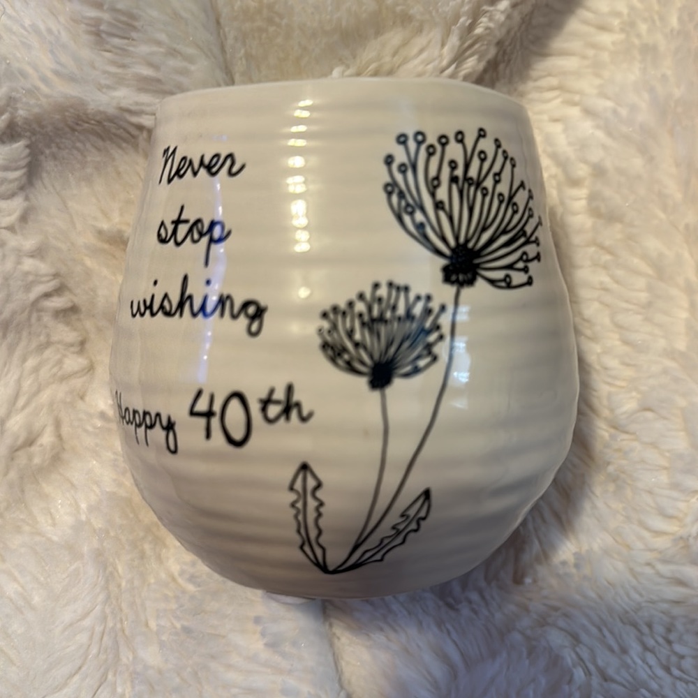 Never Stop Wishing—40th Birthday Candle